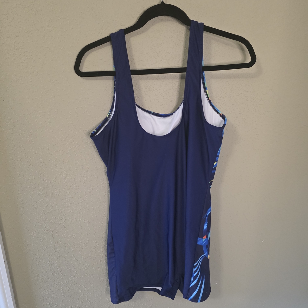 Blue, Green, Yellow, and Orange Boy Short Bathing Suit. - Picture 4 of 4
